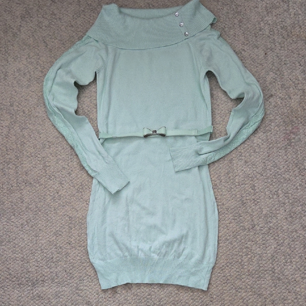 Candie's Light Green Knit Dress